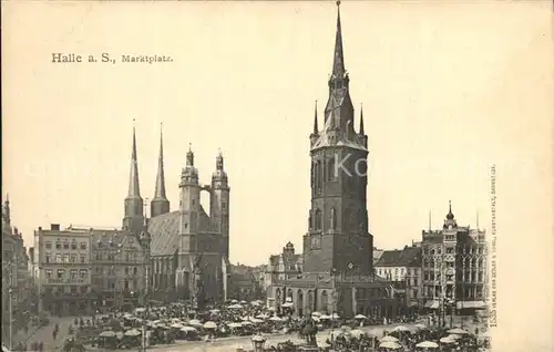 Halle Saale Marktplatz Kat. Halle