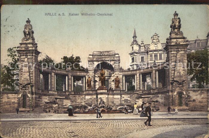 Halle Saale Kaiser Wilhelm Denkmal Kat. Halle Nr. Kk79891 - Oldthing ...