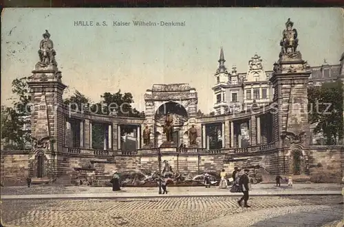 Halle Saale Kaiser Wilhelm Denkmal Kat. Halle