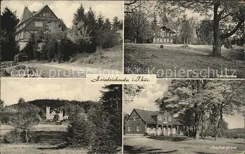 Friedrichroda Spiessberghaus Tanzbuche Reinhardsbrunn Heuberghaus Kat. Friedrichroda