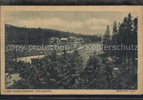 Schierke Harz Hotel Brocken Scheideck Oberschierke Kat. Schierke Brocken