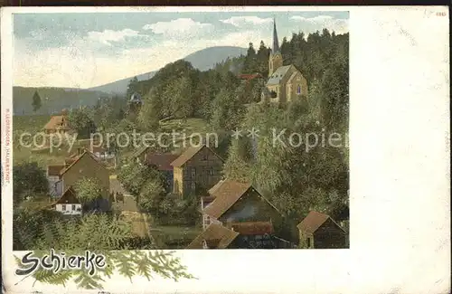 Schierke Harz Schloss Ortsansicht Kat. Schierke Brocken