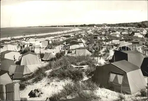 Prerow Ostseebad Zeltplatz am Strand Kat. Darss