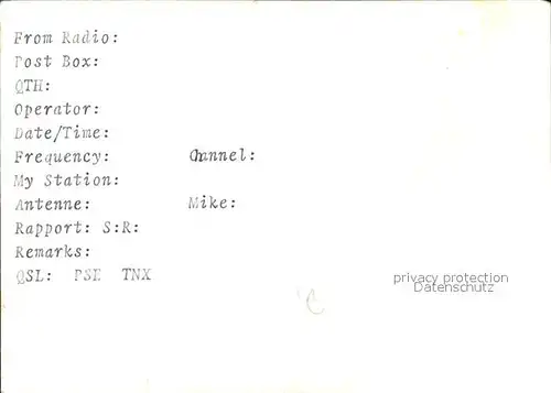 Hohenstein Ernstthal QSL Funk Sonnenschein Schneemann Kat. Hohenstein Ernstthal