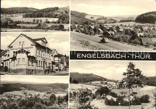 Engelsbach Teilansichten Landschaft Gaststaette Haus zum Paradiesgarten Kat. Leinatal