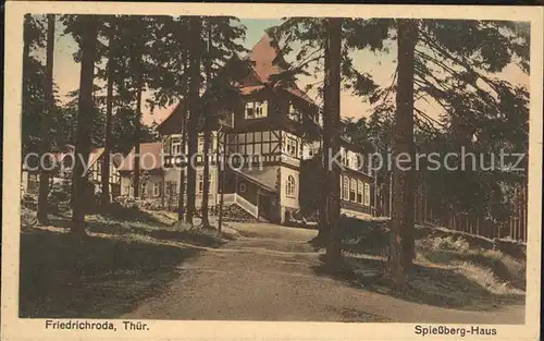 Friedrichroda Spiessberg Haus Kat. Friedrichroda