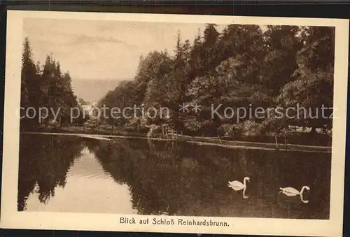 Reinhardsbrunn Blick auf Schloss  Kat. Friedrichroda