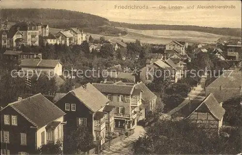 Friedrichroda Linden Alexandrinenstrasse Kat. Friedrichroda