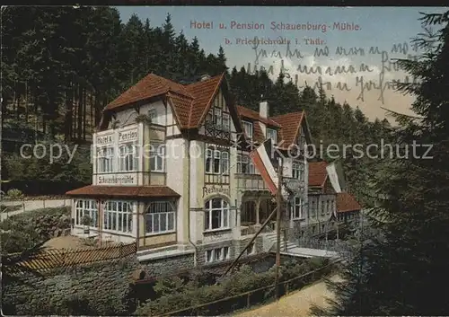 Friedrichroda Hotel Pension Schauenburg Muehle Kat. Friedrichroda