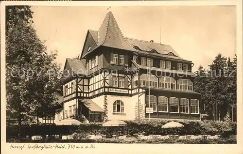 Friedrichroda Herzogliches Spiessberghaus Hotel Kat. Friedrichroda