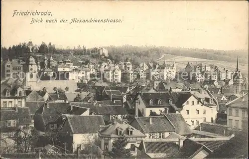 Friedrichroda Blick zur Alexandrinenstrasse Kat. Friedrichroda