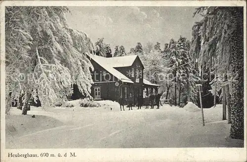 Friedrichroda Heuberghaus Winter Kat. Friedrichroda