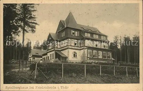 Friedrichroda Hotel und Pension Spiessberghaus Kat. Friedrichroda