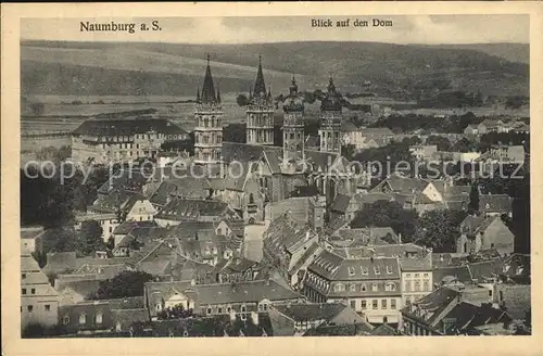 Naumburg Saale Blick auf den Dom Kat. Naumburg