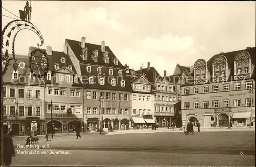 Naumburg Saale Marktplatz mit Duererhaus Kat. Naumburg