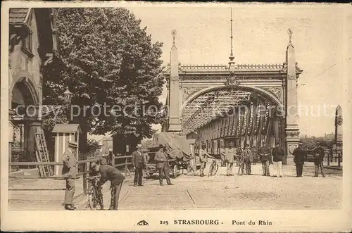 Strasbourg Alsace Pont du Rhin  Kat. Strasbourg