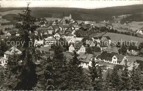 Bischofsgruen Blick vom Huegelfelsen  Kat. Bischofsgruen