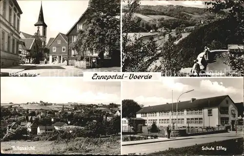 Voerde Ennepetal Evangelische Kirche Schule Effey  Kat. Ennepetal