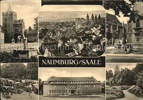 Naumburg Saale Marientor Wilhelm Pieck Platz Luftbild Denkmal Parkanlagen Kat. Naumburg
