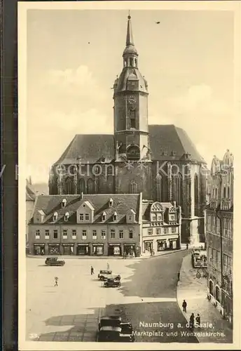 Naumburg Saale Marktplatz Wenzelskirche Kat. Naumburg