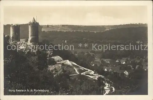 Rudelsburg Burg Saaleck Kat. Bad Koesen