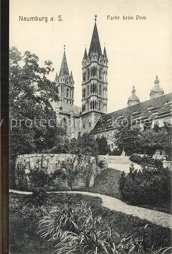 Naumburg Saale Partie am Dom Kat. Naumburg