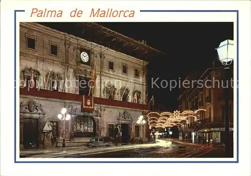 Palma de Mallorca Strassenpartie bei Nacht Kat. Palma de Mallorca