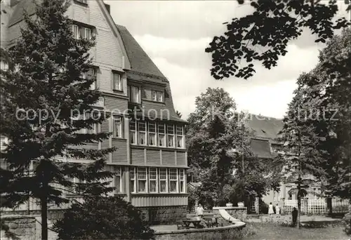 Benneckenstein Harz Erholungsheim Wilhelm Bahnik