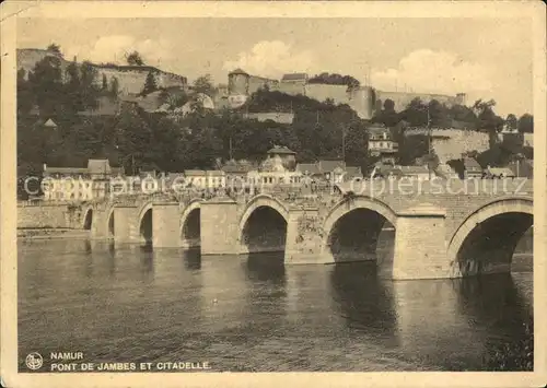 Namur Wallonie Pont des Jambes et Citadelle Kat. 