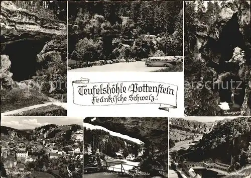 Pottenstein Oberfranken Teufelshoehle Kat. Pottenstein