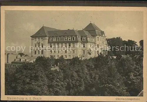 Naumburg Saale Oberlandesgericht Kat. Naumburg