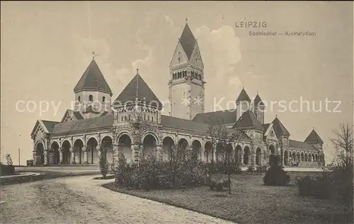 Leipzig Suedfriedhof Krematorium Kat. Leipzig