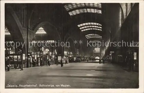 Leipzig Hauptbahnhof Bahnsteige  Kat. Leipzig