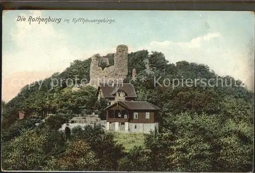 Kyffhaeuser Gebirge Ruine Rothenburg Kat. Bad Frankenhausen