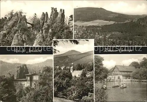 Jonsdorf Nonnenfelsen HOG Gondelfahrt Lausche Kat. Kurort Jonsdorf