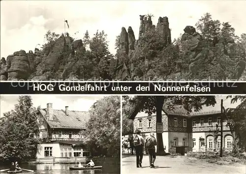 Jonsdorf HOG Gondelfahrt Nonnenfelsen Zittauer Gebirge Kat. Kurort Jonsdorf