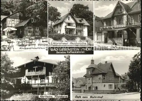 Bad Liebenstein Theater Cafe Kurheim Feodora Knueppelhaeuschen Kat. Bad Liebenstein