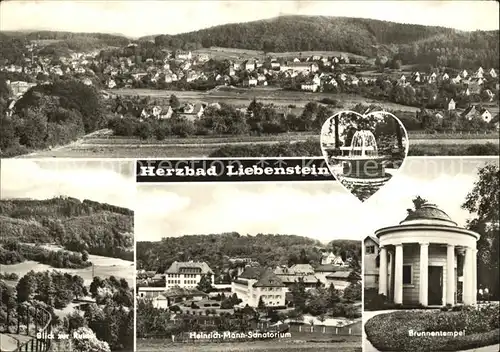 Bad Liebenstein Brunnentempel Heinrich Mann Sanatorium  Kat. Bad Liebenstein