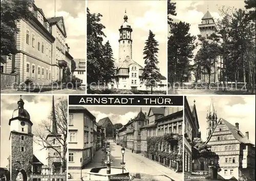Arnstadt Ilm Zimmerstrasse Papiermuehle Schloss Kat. Arnstadt