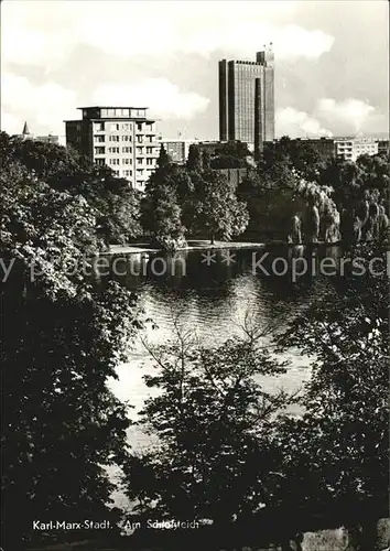 Karl Marx Stadt Am Schlossteich  Kat. Chemnitz