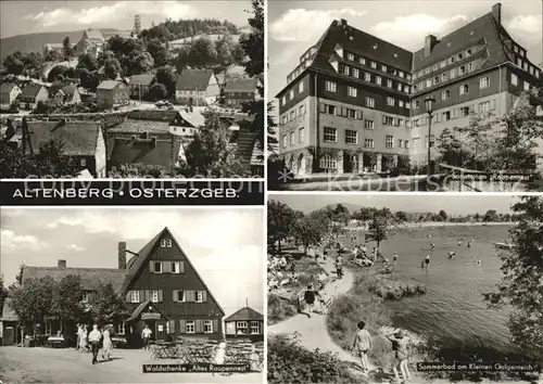 Altenberg Erzgebirge Galgenteich Sanatorium Raupennest  Kat. Geising