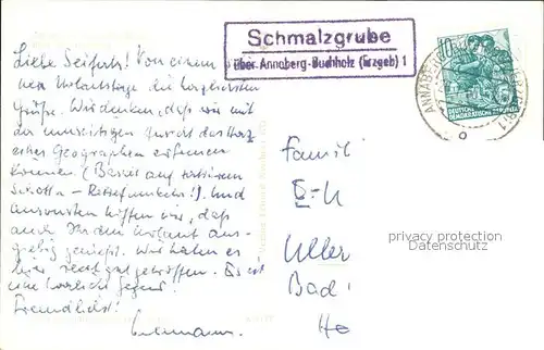 Annaberg Buchholz Erzgebirge Poehlberg Schmalzgrube Kat. Annaberg