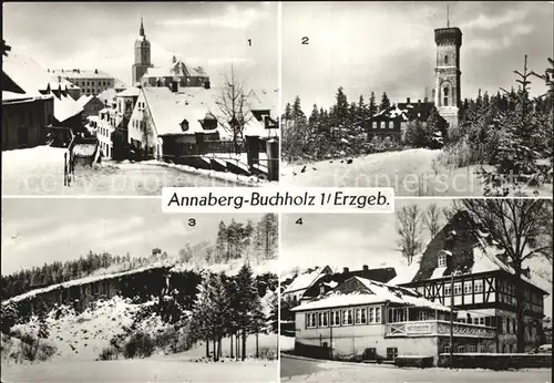 Annaberg Buchholz Erzgebirge Annenkirche Poehlberghaus HO Gaststaette  Kat. Annaberg