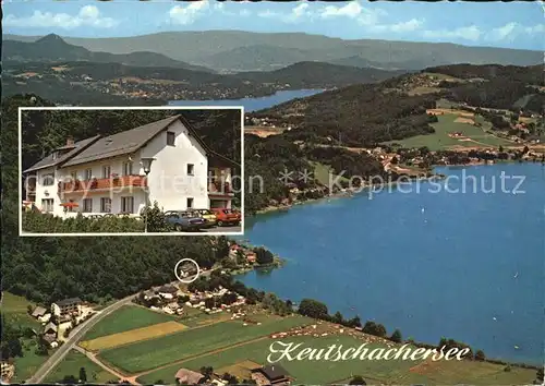 Keutschach See Fliegeraufnahme Fruehstueckspension Stuhlpfarrer Kat. Keutschach am See