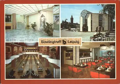Leipzig Bowlingtreff Foyer Gastraum Bowlingbahn Kat. Leipzig