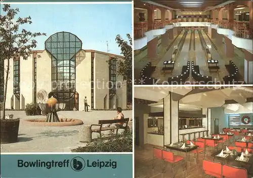 Leipzig Bowlingtreff Bowlingbahn Kl Halle mit Restaurant  Kat. Leipzig
