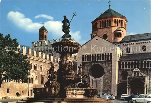 Trento Palazzo Pretorio Castelletto Fontana del Nettuno e Duomo Kat. Trento
