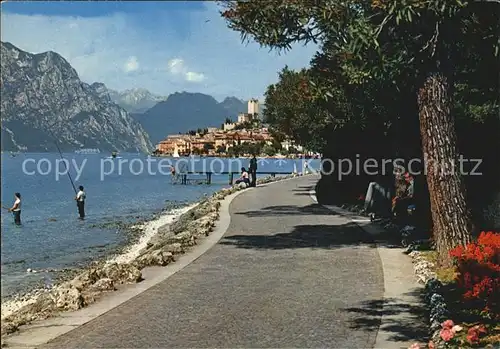 Malcesine Lago di Garda Passeggiata lungo lago Kat. Malcesine