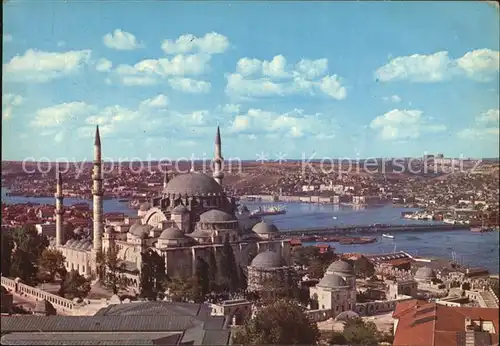 Istanbul Constantinopel The Mosque of Soliman the Magnificent and Golden Horn Kat. Istanbul