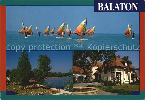 Balaton Plattensee Surfschule Strand Hotel Kat. Ungarn